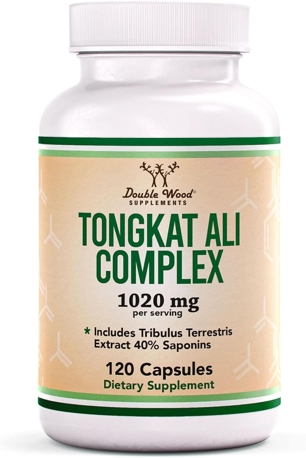 Double Wood Supplements Tongat Ali 1020mg 120 Capsules 20mg