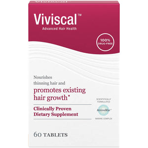 Viviscal Women's Hair Growth Supplements  Thicker, Fuller Hair; Nourish Thinning Hair (60 Tablets - 1 Month Supply)